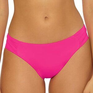 Trina Turk 'Monaco' Tab-Side Hipster Bikini Swimsuit Bottom, Parade Pink